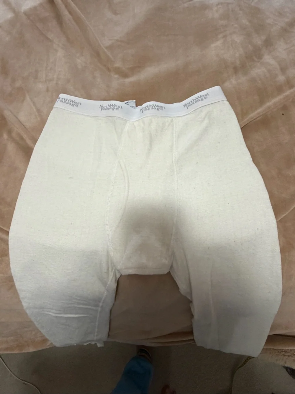 Northwest Passage Cream Thermal Washable Wool Long Johns Base Layer Men’s Medium